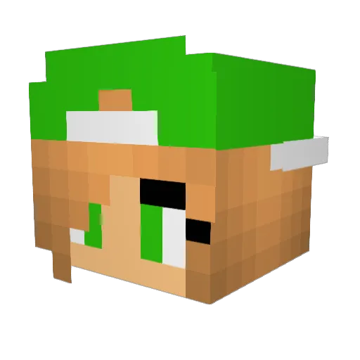 lazer1023 Minecraft avatar head, 3D render