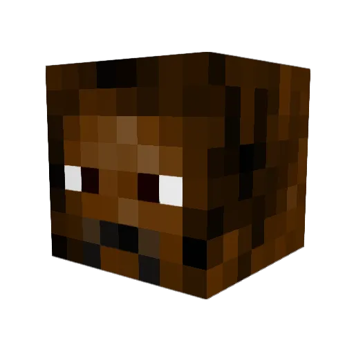 lazer_d Minecraft avatar head, 3D render