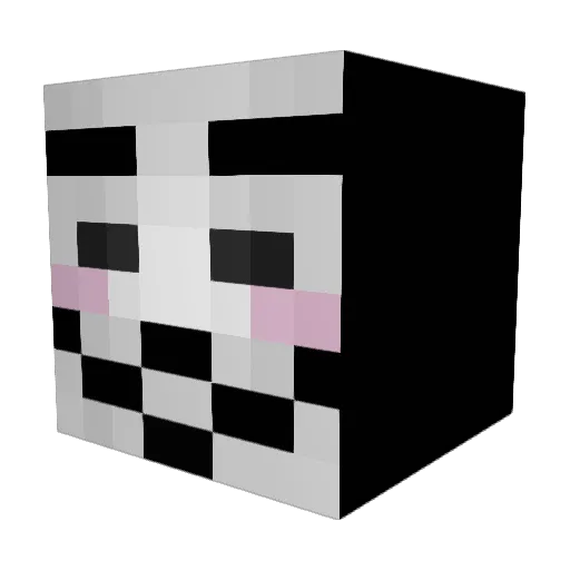 lazergunpewpew Minecraft avatar head, 3D render