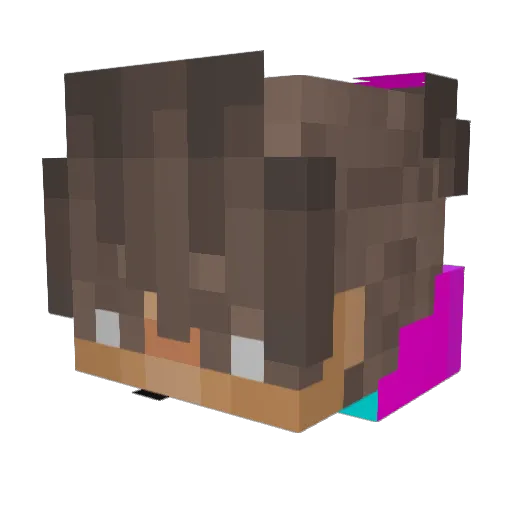 laziccc Minecraft avatar head, 3D render