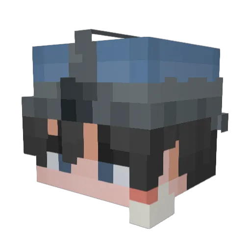 lazislazuli Minecraft avatar head, 3D render