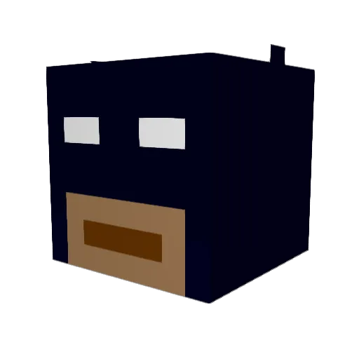 lazkataz Minecraft avatar head, 3D render