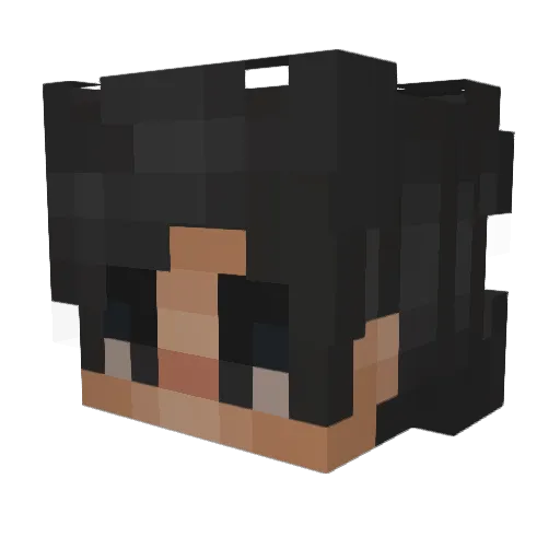 laznatee Minecraft avatar head, 3D render