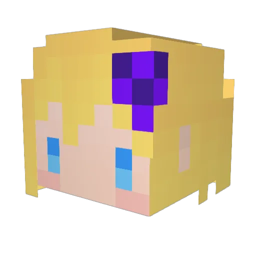 lazuli0907 Minecraft avatar head, 3D render