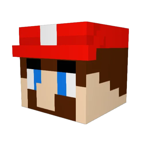 lazy321 Minecraft avatar head, 3D render