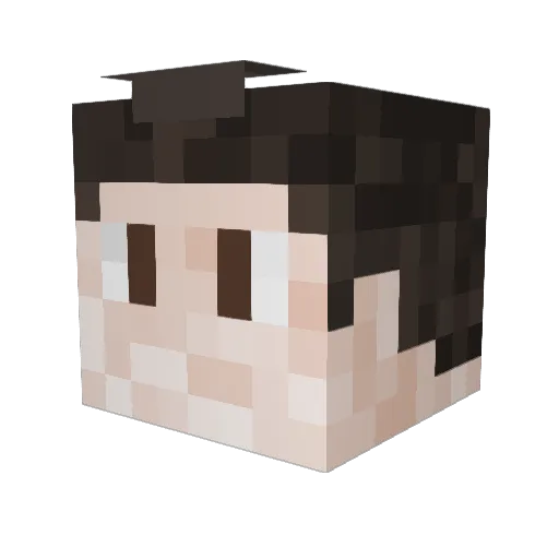 lazy58 Minecraft avatar head, 3D render