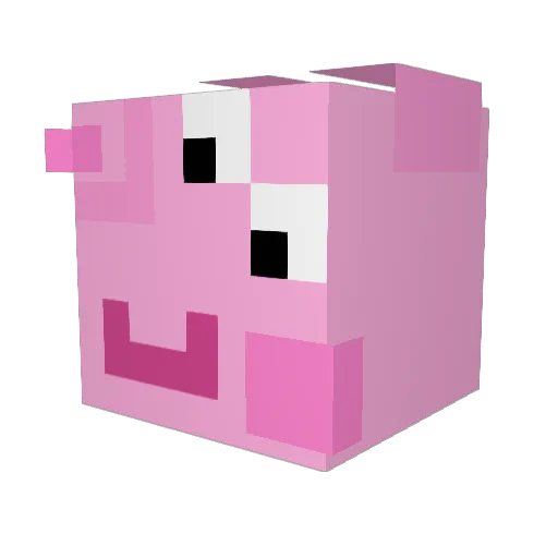 lazyPsyduck Minecraft avatar head, 3D render