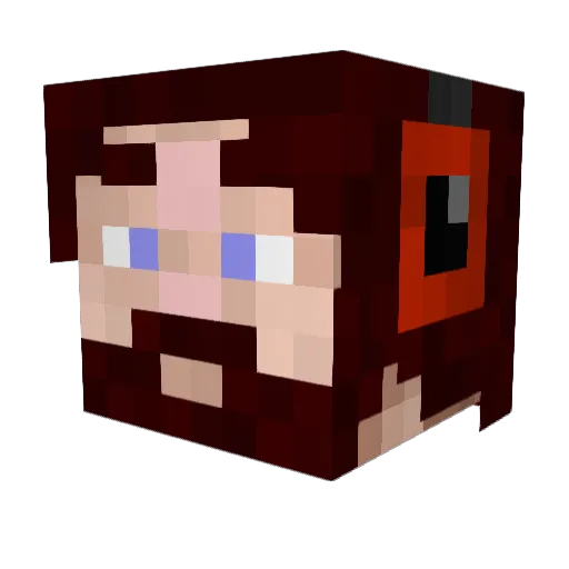 lazy_eye3 Minecraft avatar head, 3D render
