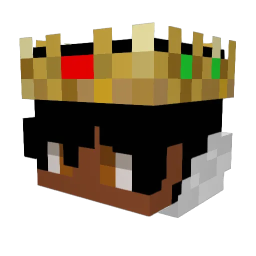 lazyaaro Minecraft avatar head, 3D render