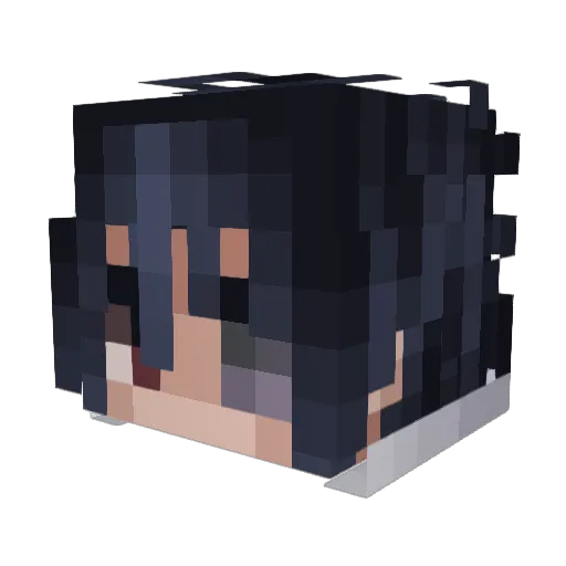 lazyarcher Minecraft avatar head, 3D render