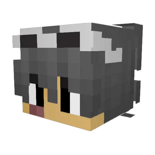 lazybeju Minecraft avatar head, 3D render