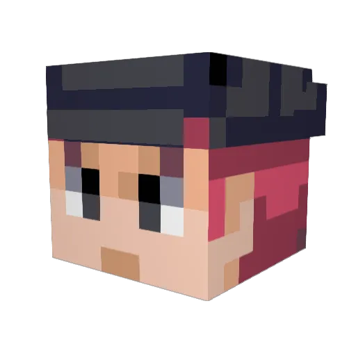 lazyboi61 Minecraft avatar head, 3D render
