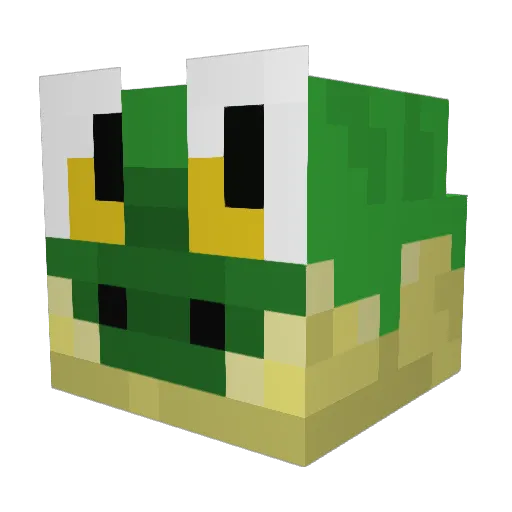 lazycroc1 Minecraft avatar head, 3D render