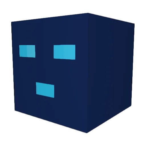 lazydemonblue Minecraft avatar head, 3D render