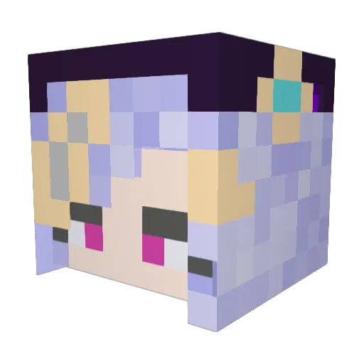 lazydew Minecraft avatar head, 3D render