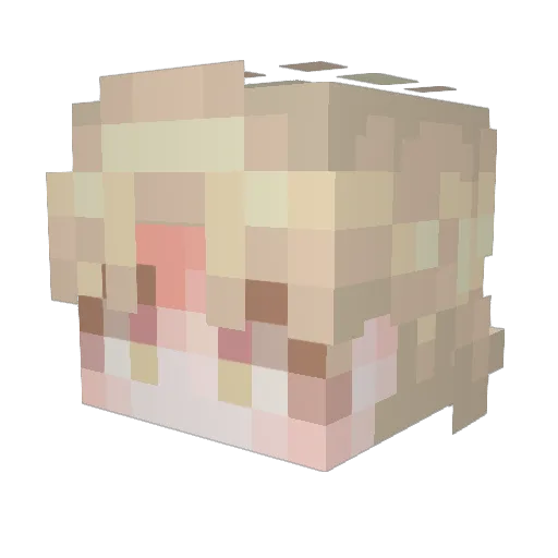 lazyresidentz Minecraft avatar head, 3D render
