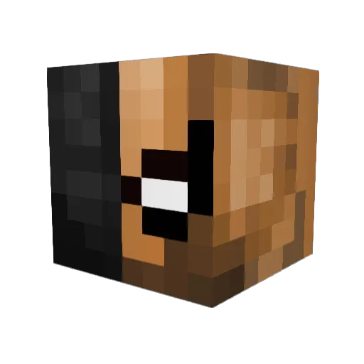 lazyskull Minecraft avatar head, 3D render
