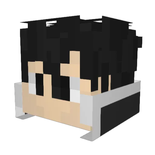 lazyvn_286 Minecraft avatar head, 3D render