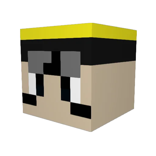 lazzinesslol Minecraft avatar head, 3D render