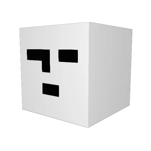 lb0xa Minecraft avatar head, 3D render