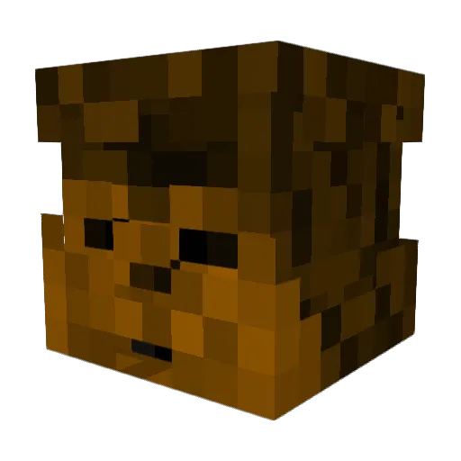 lbamba Minecraft avatar head, 3D render