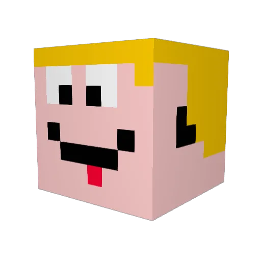 lbear666 Minecraft avatar head, 3D render