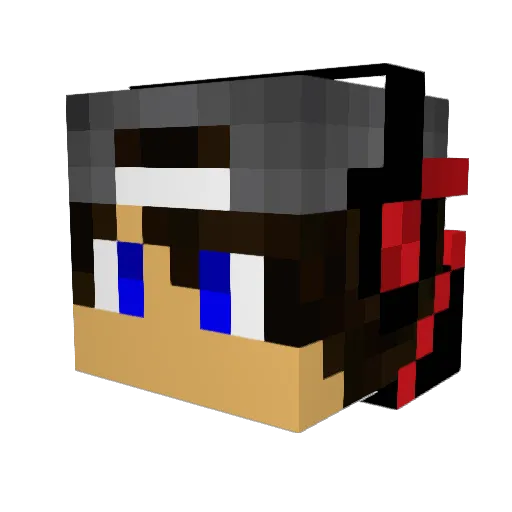 lbh097 Minecraft avatar head, 3D render