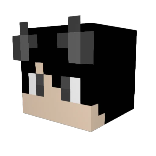 lbiaggio Minecraft avatar head, 3D render