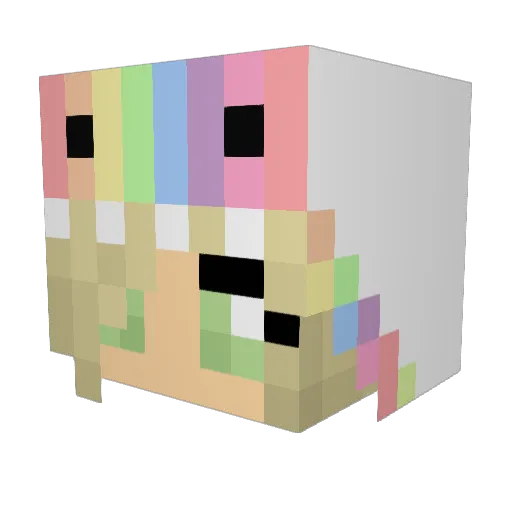 lbl1234 Minecraft avatar head, 3D render