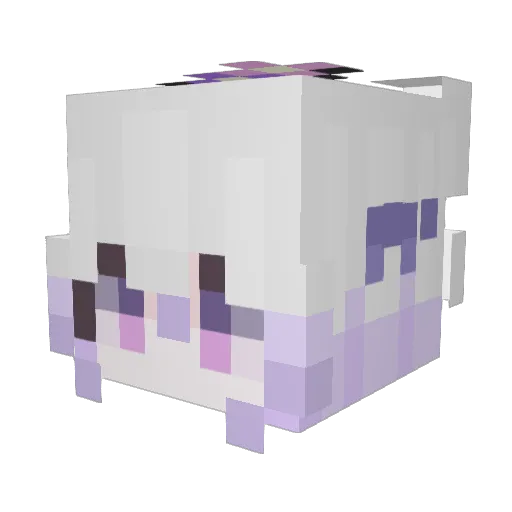 lbmb Minecraft avatar head, 3D render