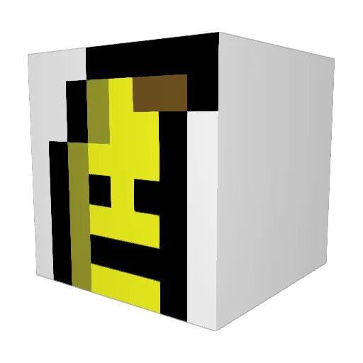 lbn75 Minecraft avatar head, 3D render