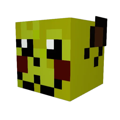 lbonbyl Minecraft avatar head, 3D render
