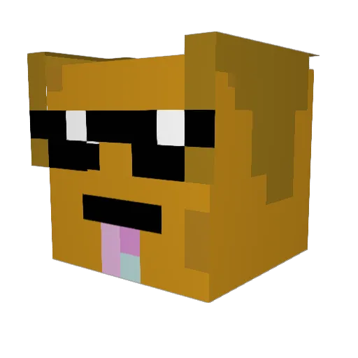 lbozo123 Minecraft avatar head, 3D render
