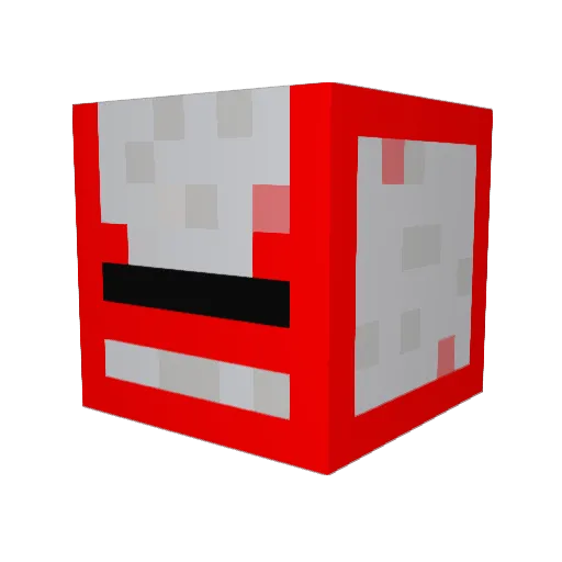 lbpost Minecraft avatar head, 3D render