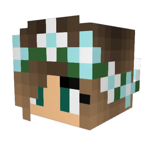lbv25 Minecraft avatar head, 3D render