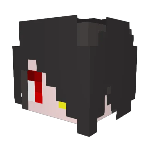lbw_123 Minecraft avatar head, 3D render