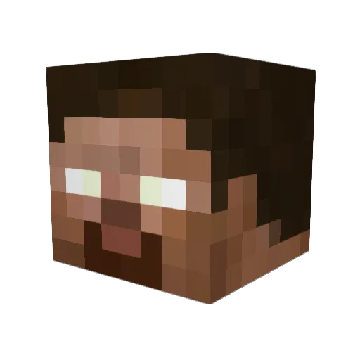 lby_ Minecraft avatar head, 3D render