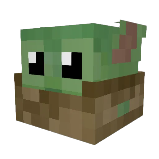lc29800 Minecraft avatar head, 3D render