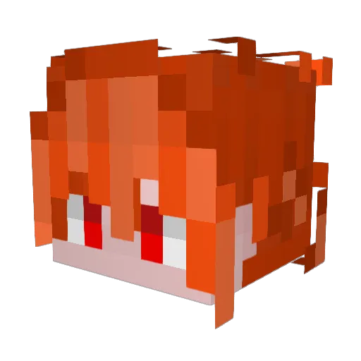 lc_Promise Minecraft avatar head, 3D render