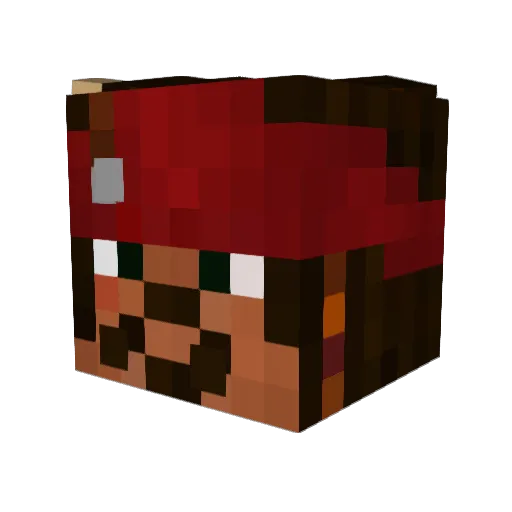 lcaptaine9 Minecraft avatar head, 3D render