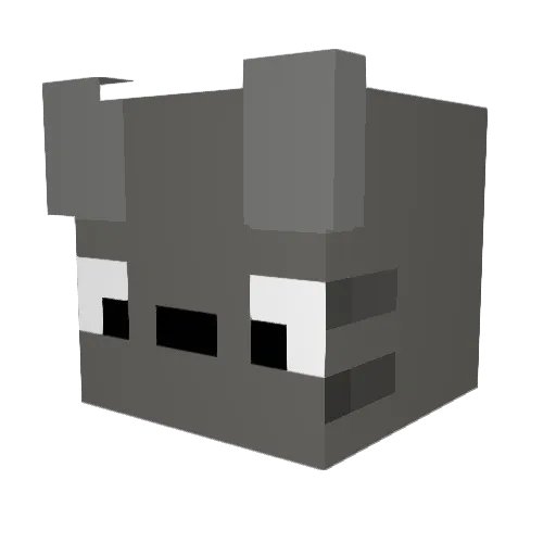 lcbd Minecraft avatar head, 3D render