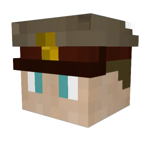 lcboz Minecraft avatar head, 3D render