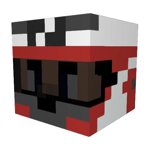 lcdabaixada Minecraft avatar head, 3D render