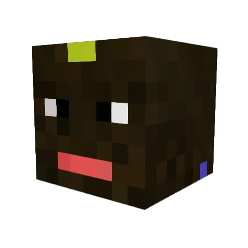lcella365 Minecraft avatar head, 3D render