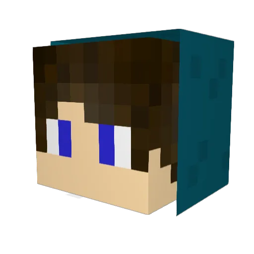 lckzin Minecraft avatar head, 3D render
