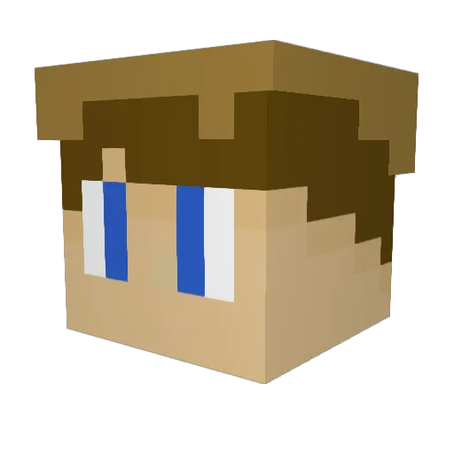 lcl99 Minecraft avatar head, 3D render