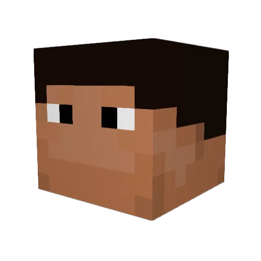 lclanker Minecraft avatar head, 3D render