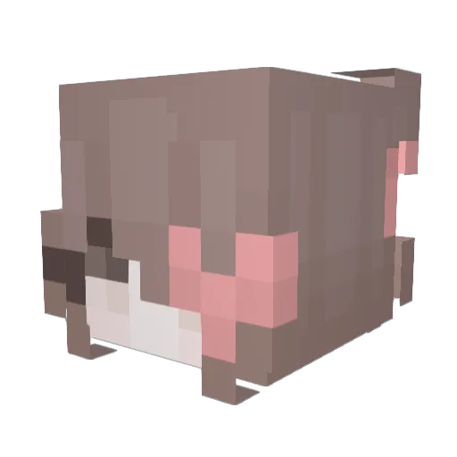 lclie Minecraft avatar head, 3D render
