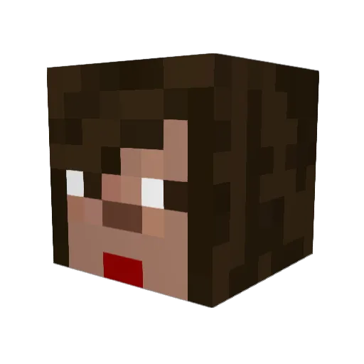 lcooney Minecraft avatar head, 3D render