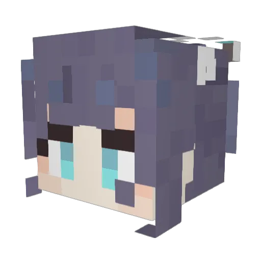 lcopk Minecraft avatar head, 3D render